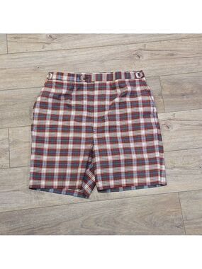 Vintage/Retro 80's Plaid Men's Golf/Bermuda Shorts
